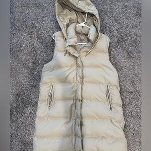 Zara Cream Puffer Vest